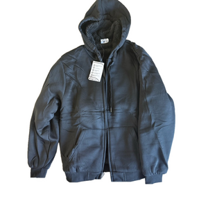 Sherpa lined zipper sweatshirt